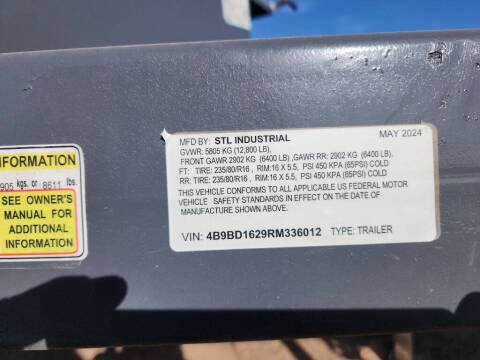 2024 SLT INDUSTRIAL DUMP TRAILER