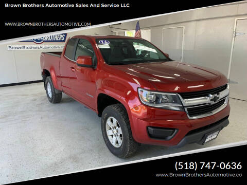 2016 Chevrolet Colorado for sale at Brown Brothers Automotive Sales And Service LLC in Hudson Falls NY