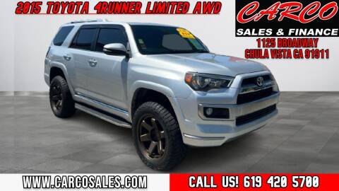 2015 Toyota 4Runner for sale at CARCO SALES & FINANCE in Chula Vista CA