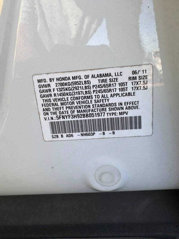 2011 Honda Pilot Touring