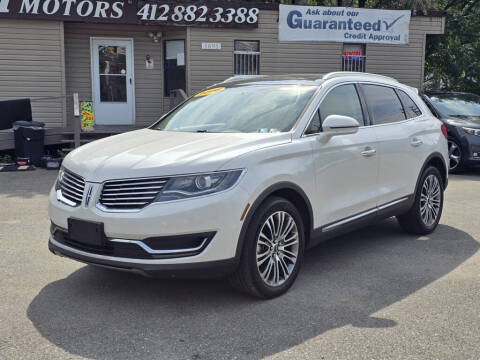 2016 Lincoln MKX for sale at Ultra 1 Motors in Pittsburgh PA