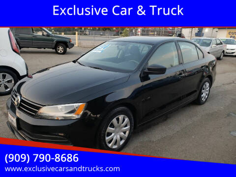2016 Volkswagen Jetta for sale at Exclusive Car & Truck in Yucaipa CA