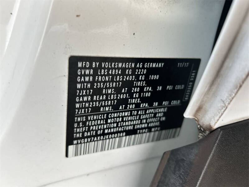 2018 Volkswagen Tiguan Limited 2.0T 4Motion