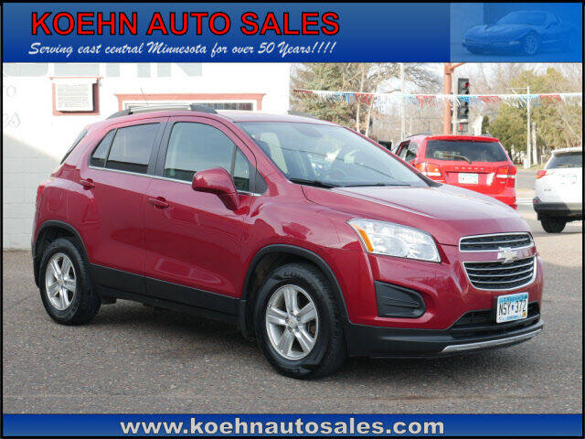2015 Chevrolet Trax for sale at Koehn Auto Sales in Lindstrom MN