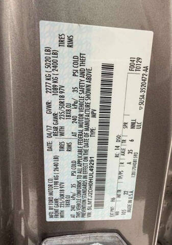 2017 Lincoln MKC Select