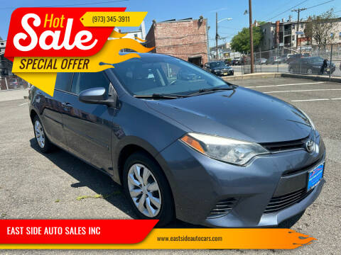 2015 Toyota Corolla for sale at EAST SIDE AUTO SALES INC in Paterson NJ