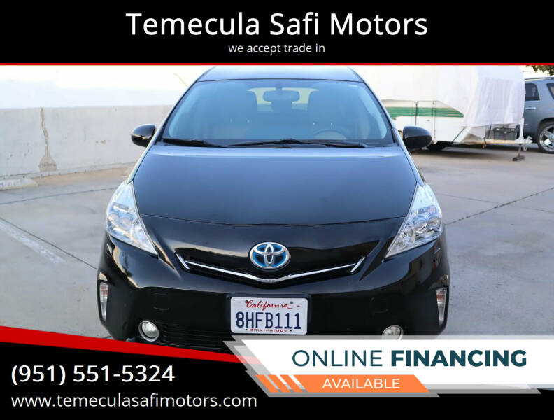 2013 Toyota Prius v for sale at Temecula Safi Motors in Temecula CA