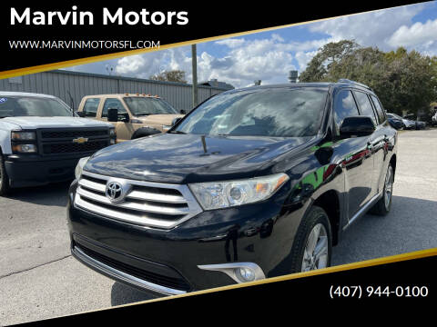 2013 Toyota Highlander for sale at Marvin Motors in Kissimmee FL