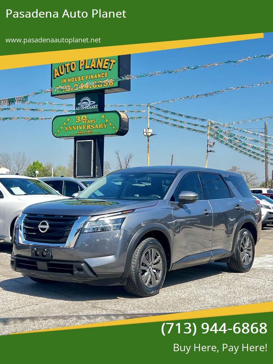 Gray 2022 Nissan Pathfinder S S 4dr SUV 1
