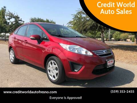 2013 Ford Fiesta for sale at Credit World Auto Sales in Fresno CA