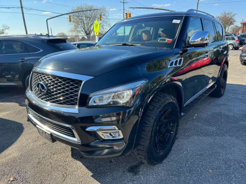 2016 Infiniti QX80 for sale at American Best Auto Sales in Uniondale NY