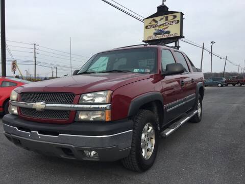 2004 Chevrolet Avalanche for sale at A & D Auto Group LLC in Carlisle PA
