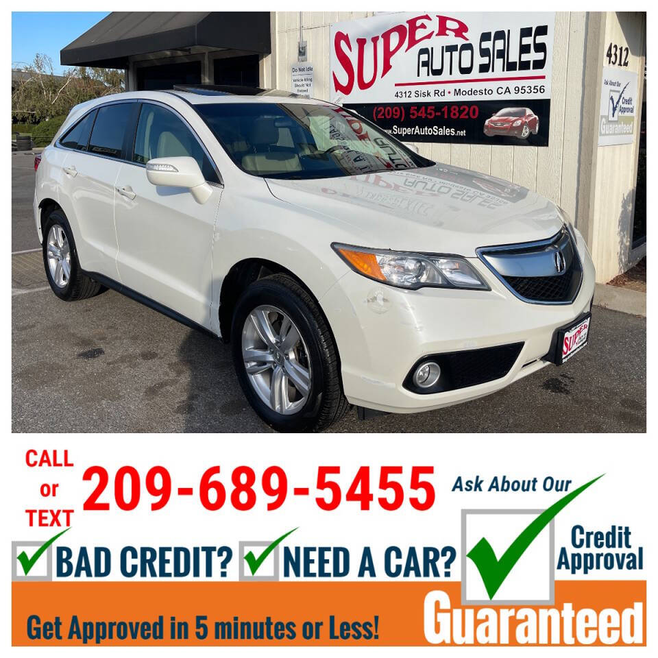 2013 Acura RDX for sale at Super Auto Sales Modesto in Modesto, CA