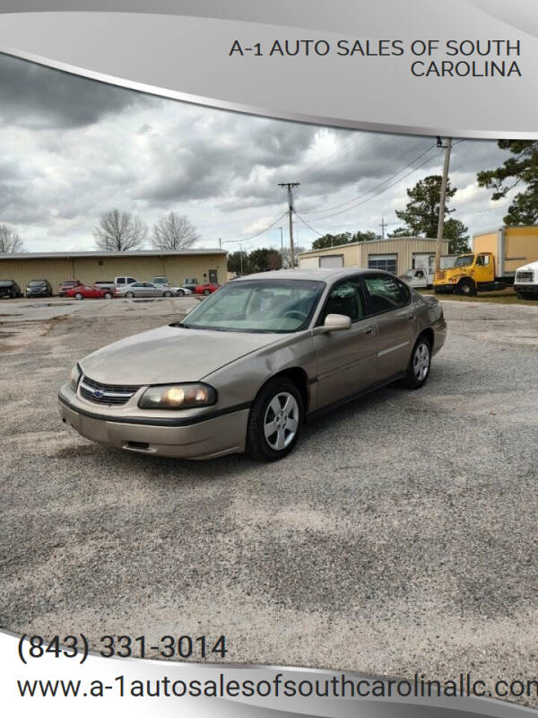 2003 Chevrolet Impala for sale at A-1 Auto Sales Of South Carolina in Conway SC