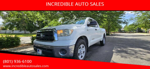 2010 Toyota Tundra for sale at INCREDIBLE AUTO SALES in Bountiful UT