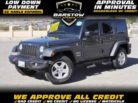 2017 Jeep Wrangler Unlimited for sale at BARSTOW AUTO SALES in Barstow CA