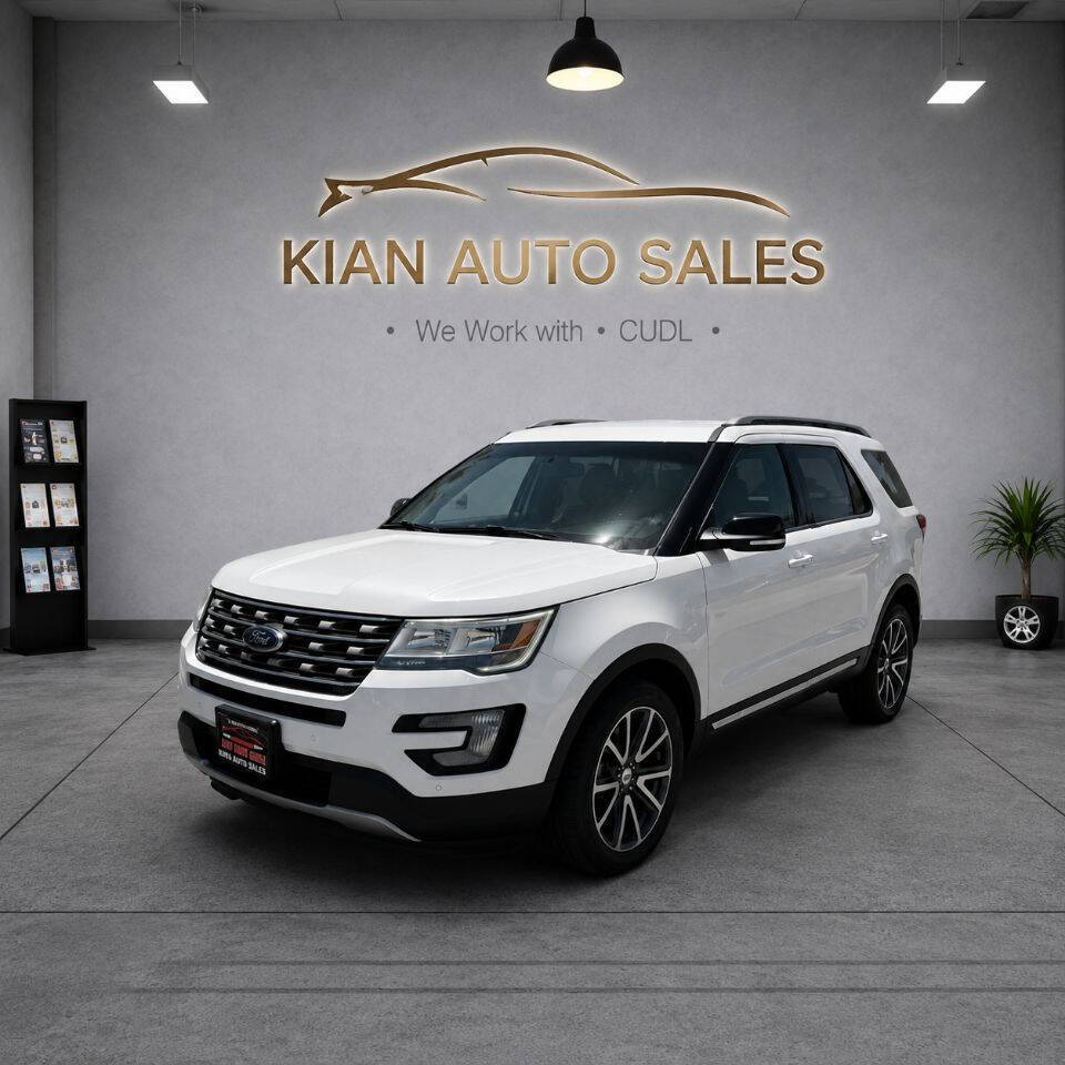 White 2016 Ford Explorer XLT AWD XLT 4dr SUV 2