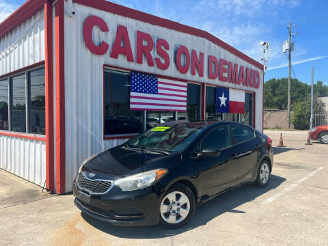 2016 Kia Forte for sale at Cars On Demand 2 in Pasadena TX