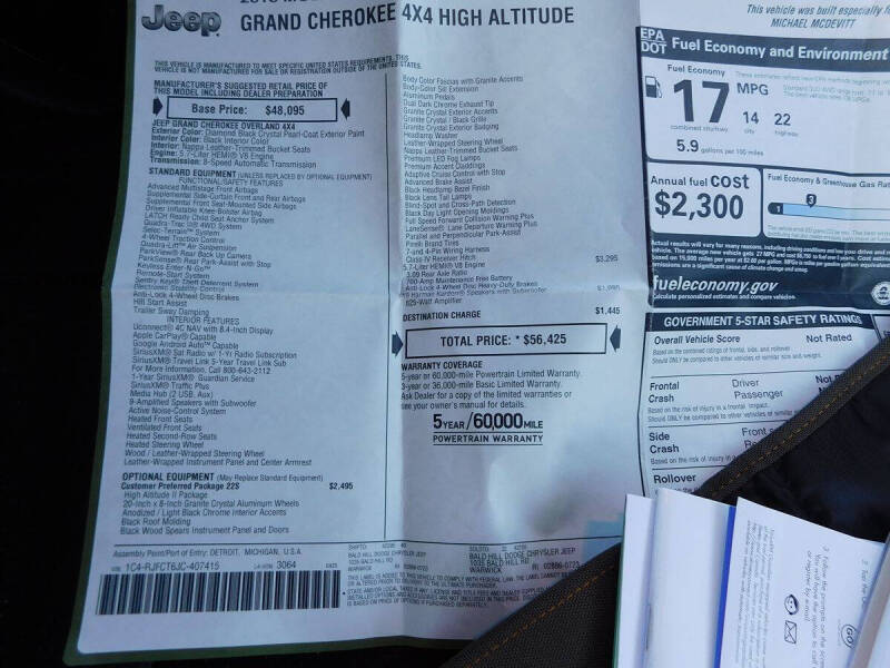 2018 Jeep Grand Cherokee High Altitude