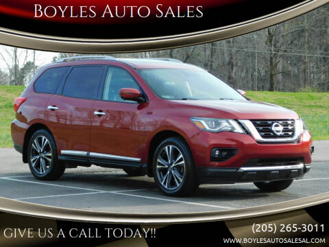 2017 Nissan Pathfinder for sale at Boyles Auto Sales in Jasper AL