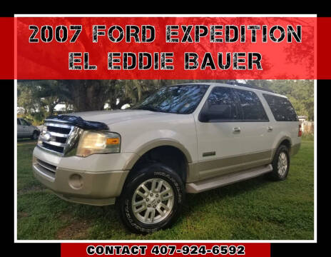 2007 Ford Expedition EL for sale at AFFORDABLE ONE LLC in Orlando FL