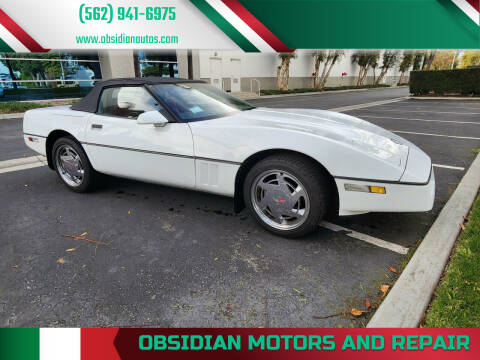 1989 Chevrolet Corvette for sale at Obsidian Motors And Repair in Whittier CA