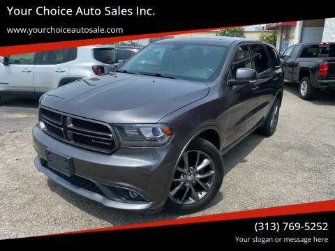 2017 Dodge Durango for sale at Your Choice Auto Sales Inc. in Dearborn MI
