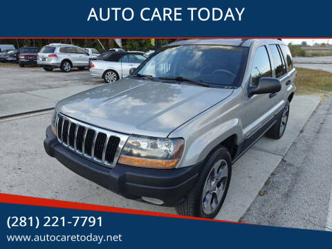 2000 Jeep Grand Cherokee for sale at AUTO CARE TODAY in Spring TX