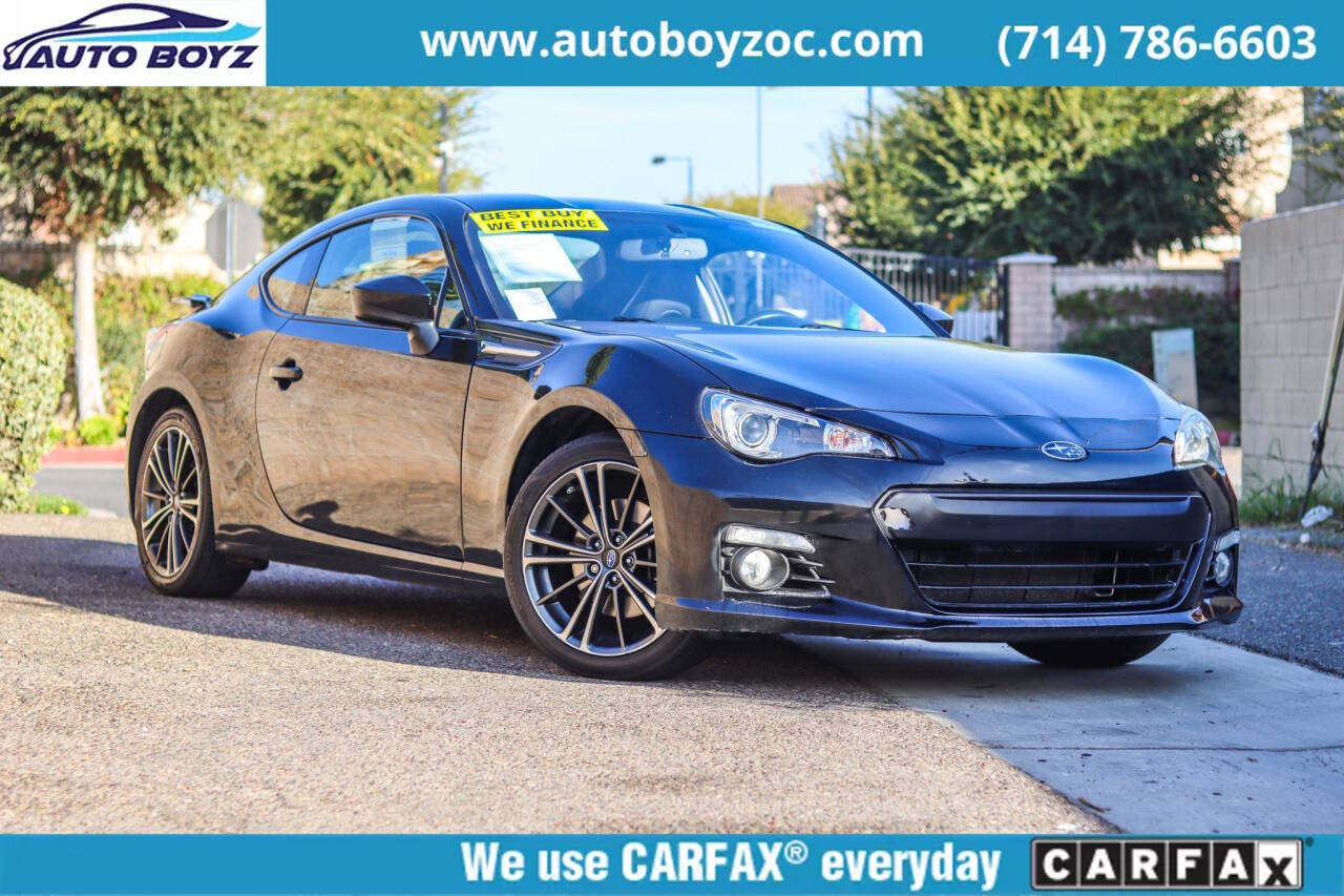 2016 Subaru BRZ for sale at Auto Boyz in Garden Grove, CA