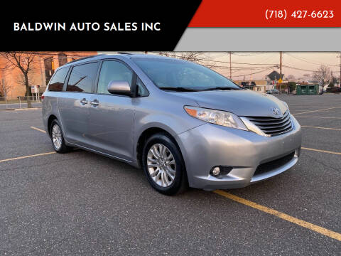 2012 Toyota Sienna for sale at Baldwin Auto Sales Inc in Baldwin NY