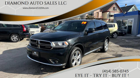 2014 Dodge Durango for sale at DIAMOND AUTO SALES LLC in Milwaukee WI