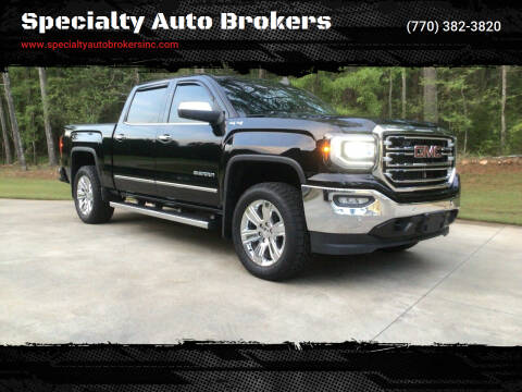 2016 GMC Sierra 1500 for sale at Specialty Auto Brokers in Cartersville GA
