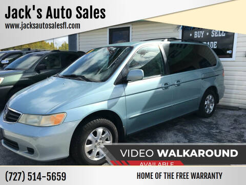 2004 Honda Odyssey for sale at Jack's Auto Sales in Port Richey FL