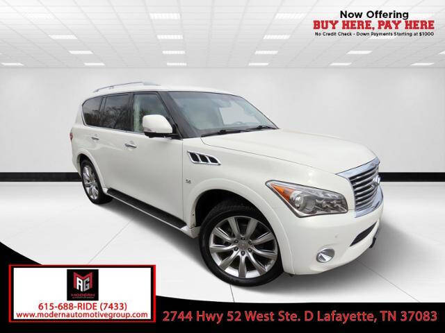 2014 INFINITI QX80 for sale at Modern Automotive Group LLC in Lafayette, TN