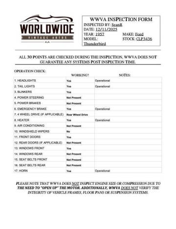 1957 Ford Thunderbird