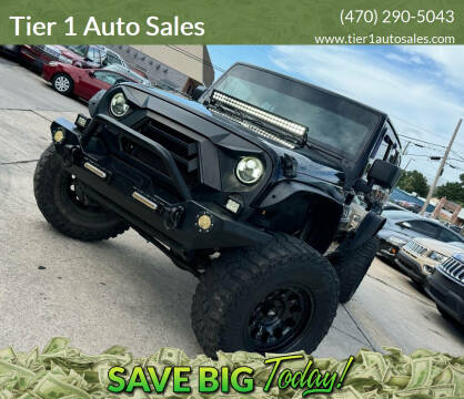 2013 Jeep Wrangler Unlimited for sale at Tier 1 Auto Sales in Gainesville GA