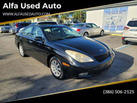 2003 Lexus ES 300 for sale at Alfa Used Auto in Holly Hill FL