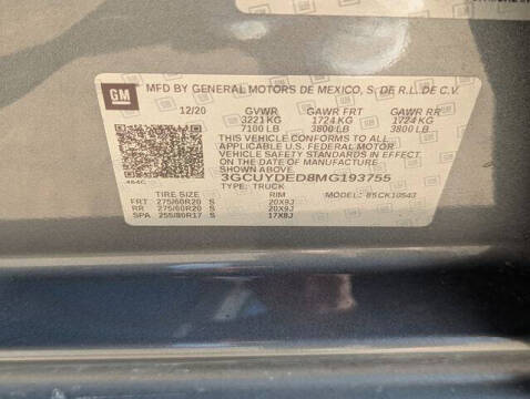 2021 Chevrolet Silverado 1500