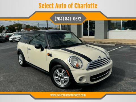 2013 MINI Clubman for sale at Select Auto of Charlotte in Matthews NC