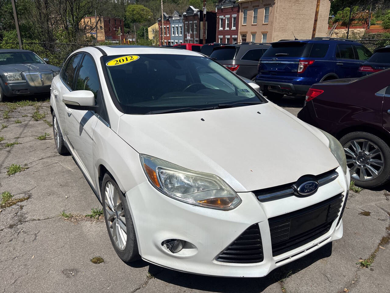 White 2012 Ford Focus SEL SEL 4dr Sedan 1