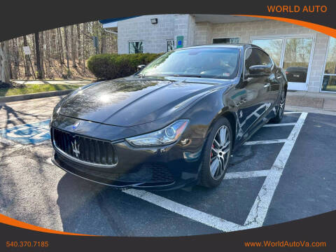 2015 Maserati Ghibli for sale at World Auto in Fredericksburg VA