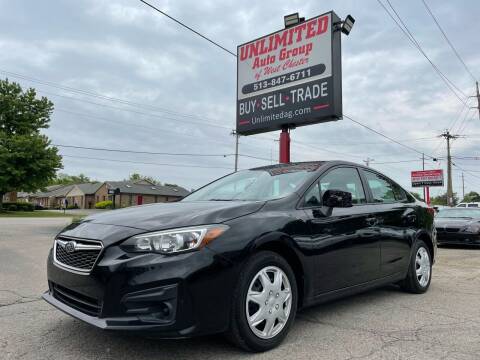 2019 Subaru Impreza for sale at Unlimited Auto Group in West Chester OH