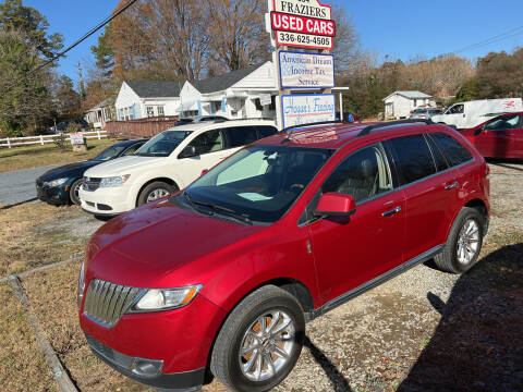 2011 Lincoln MKX for sale at Frazier's Used Cars in Asheboro NC