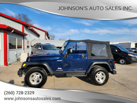 2003 Jeep Wrangler for sale at Johnson's Auto Sales Inc. in Decatur IN