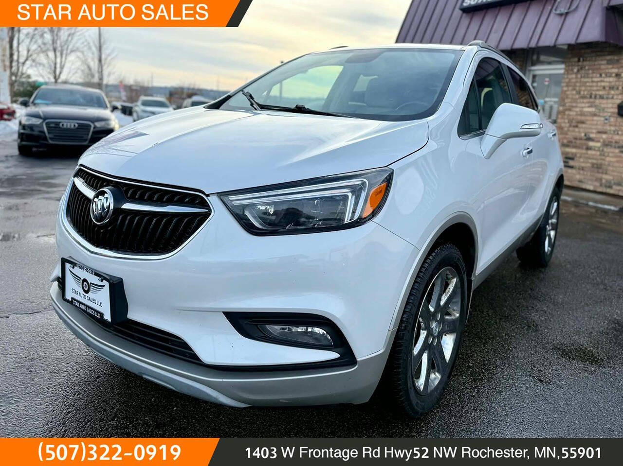 White 2018 Buick Encore Essence AWD Essence 4dr Crossover 2