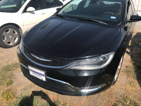 2015 Chrysler 200 for sale at Simmons Auto Sales in Denison TX