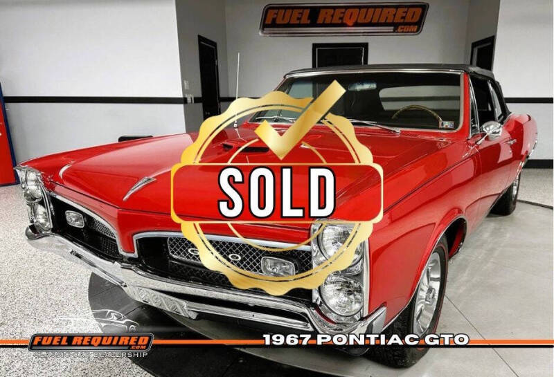 1967 Pontiac GTO for sale at Fuel Required in Mcdonald PA