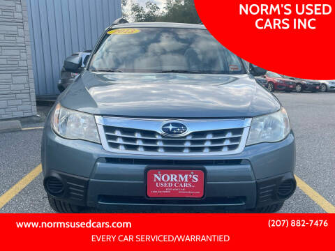 2013 Subaru Forester for sale at NORM'S USED CARS INC in Wiscasset ME
