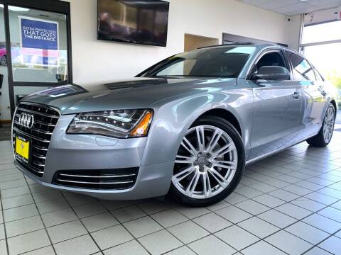 2014 Audi A8 L for sale at SAINT CHARLES MOTORCARS in Saint Charles IL