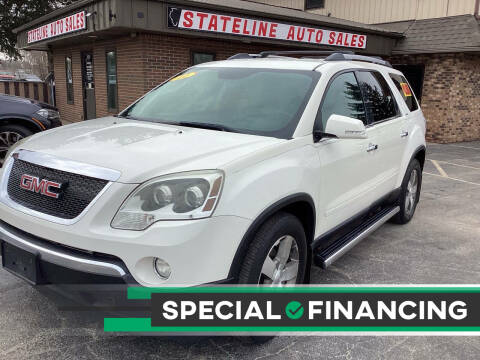 2011 GMC Acadia for sale at Stateline Auto Sales in South Beloit IL